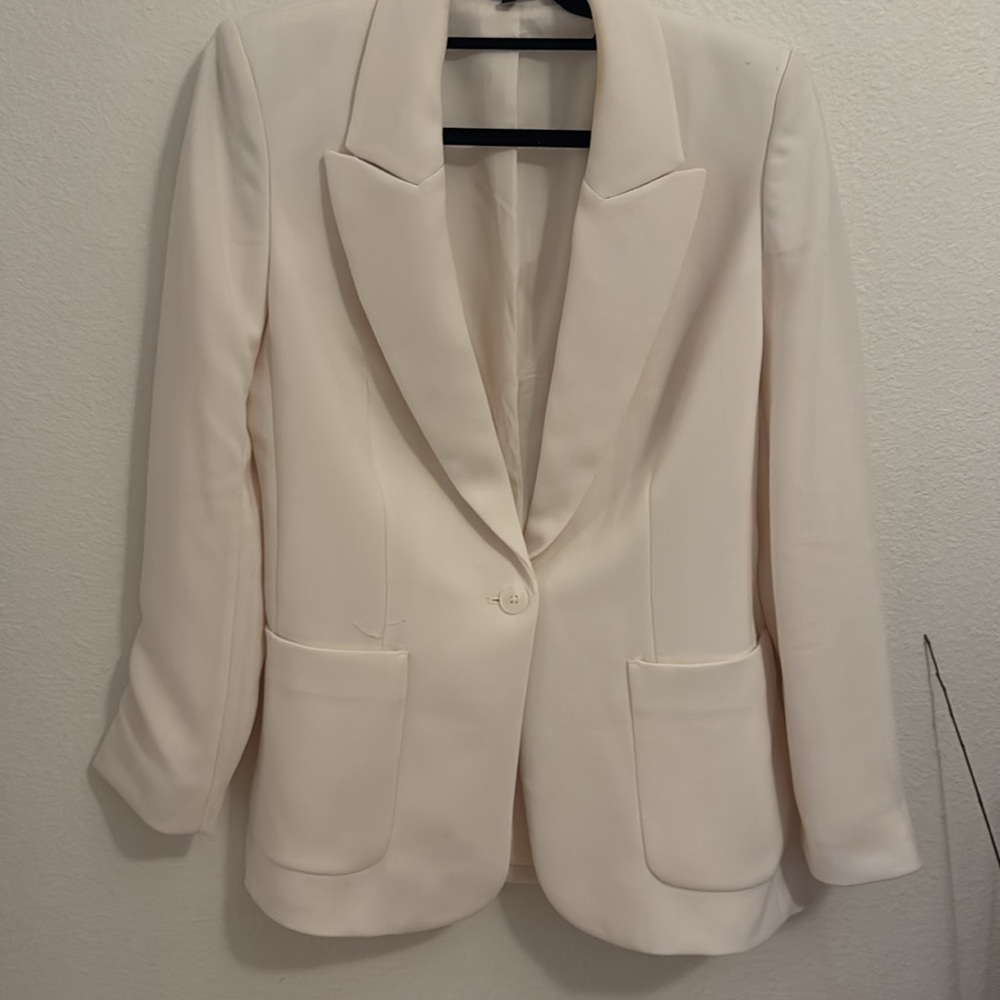 Express - One Button Blazer (Beige) - image 8